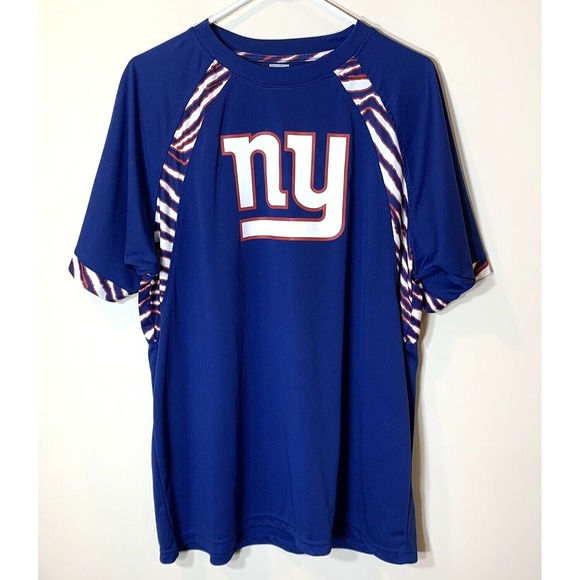NFL Team Apparel Other - New York Giants NFL Team Apparel Shirt Mens Large Zebra Accent Performance